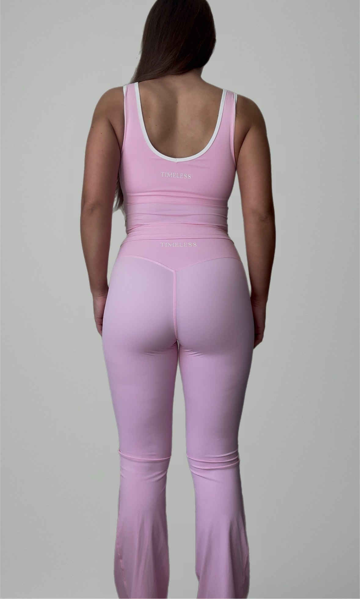 Elegance Contrast Flared Leggings