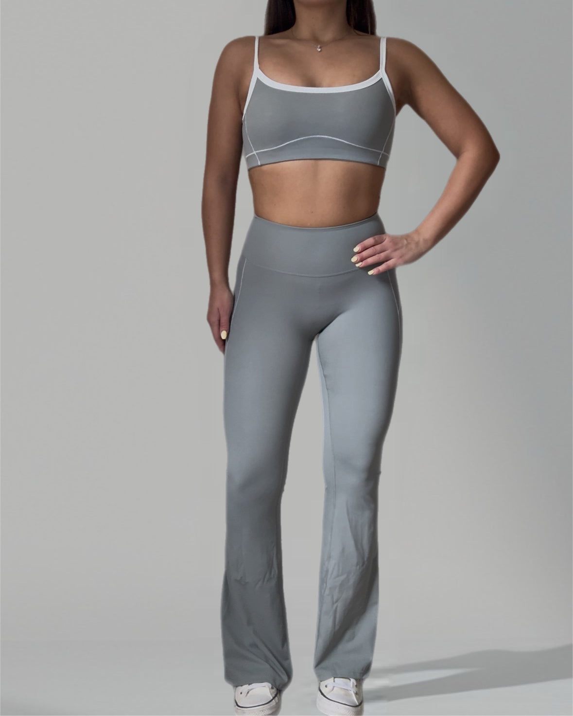 Empower Contrast Split Hem Leggings