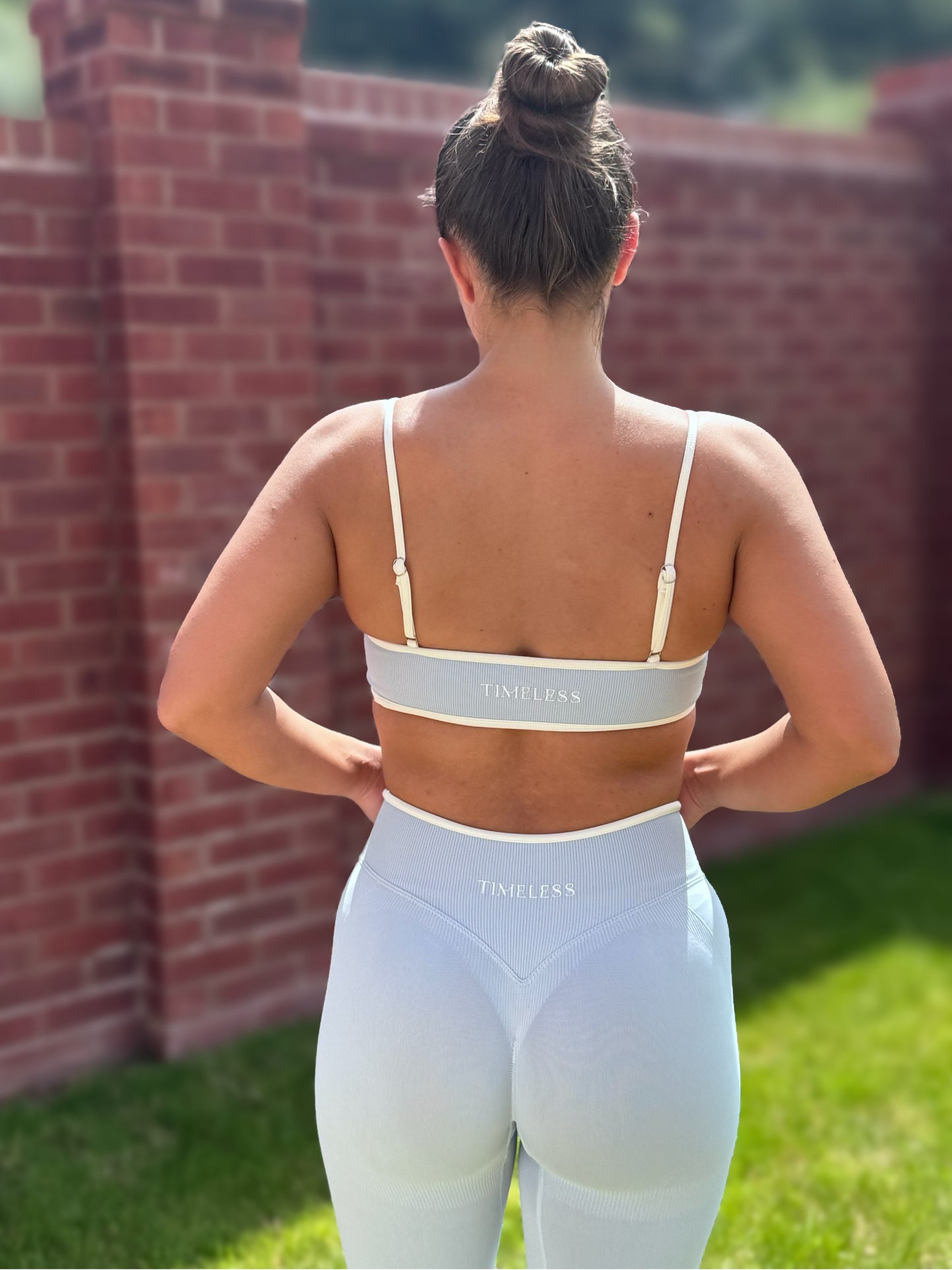 Silhouette Contrast Sports Bra
