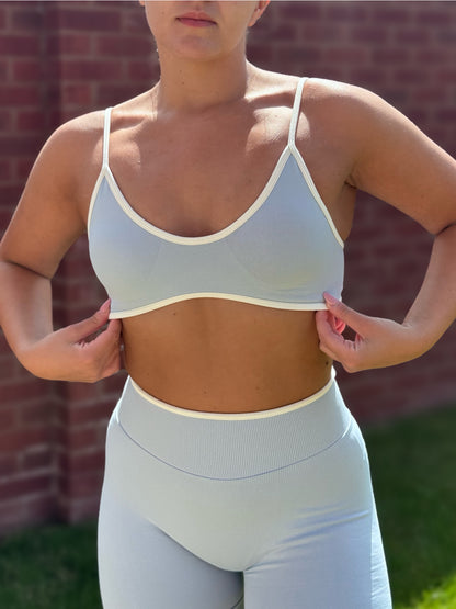 Silhouette Contrast Sports Bra