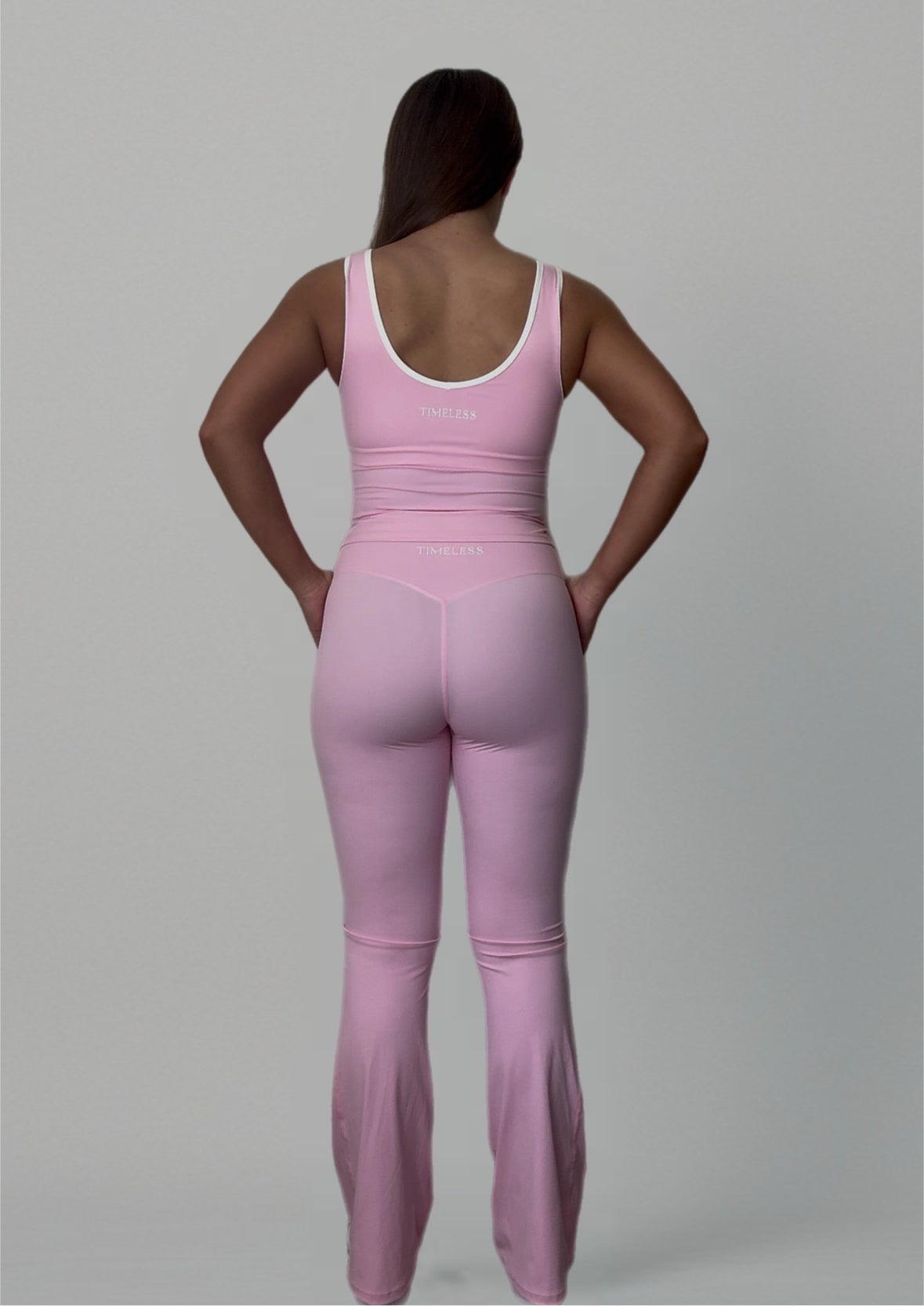 Elegance Contrast Flared Leggings