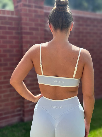 Silhouette Contrast Sports Bra